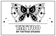 Detailed Butterfly And Tattoo Studio Service Offer