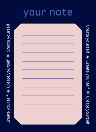 Lesson Objective Planning Notepad 4x5.5in Design Template