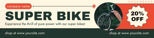 Super Bikes Sale Offer Twitter Modelo de Design