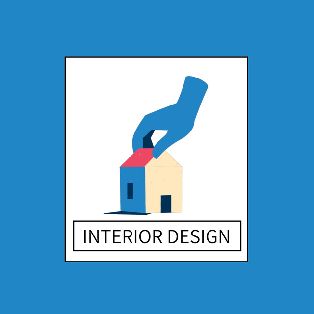 Services of Interior Design Animated Logo Tasarım Şablonu