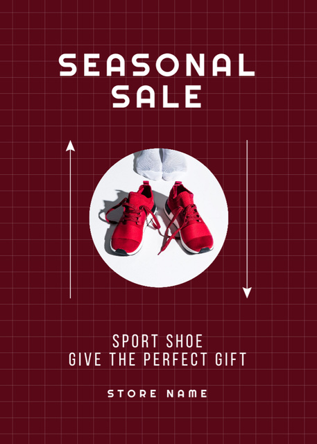 Athletic Shoes Store Ad Flayer Design Template