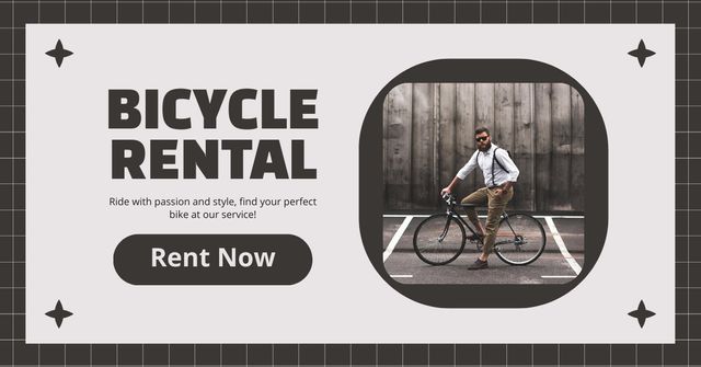 Rental Urban Bicycles Offer Facebook AD – шаблон для дизайна