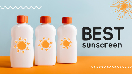 Platilla de diseño Sunscreen Cream Sale Offer Youtube Thumbnail