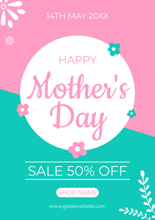 Special Sale on Mother's Day Holiday Poster Design Template