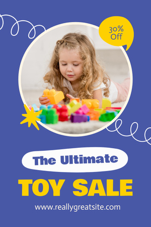 Template di design Offerta di vendita di giocattoli definitiva Pinterest
