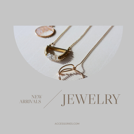 New Arrivals of Jewelry Ad Instagram Šablona návrhu