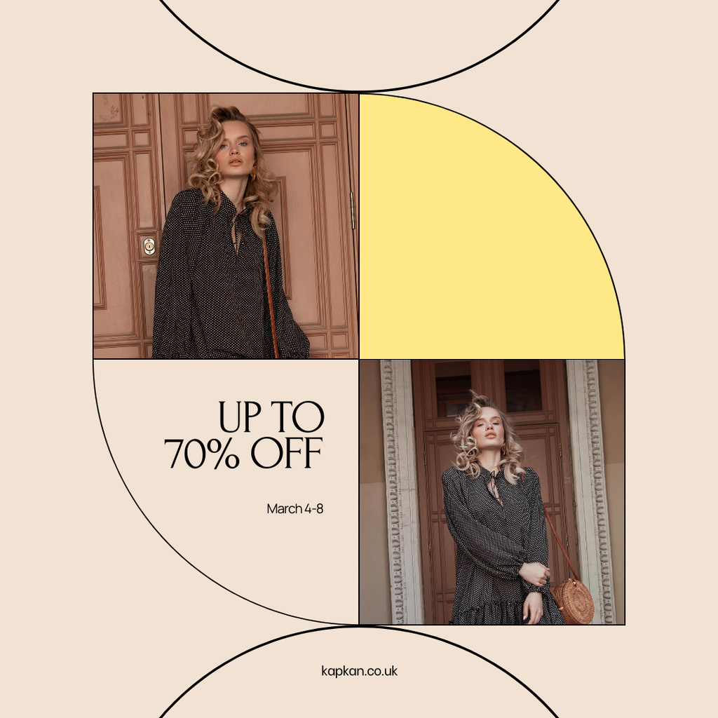 Sale of Elegant Looks Instagram AD Design Template