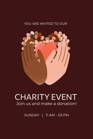 Charity event Invitation 6x9in Πρότυπο σχεδίασης