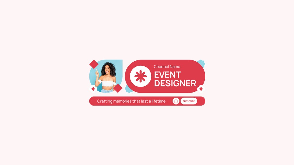 Event Designer Services Ad Youtube Modelo de Design