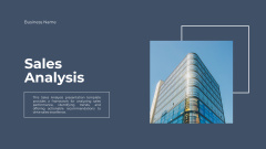 Sales Analytics Services with Glass Skyscraper