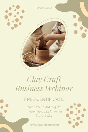 Platilla de diseño Webinar on Clay Crafts Pinterest