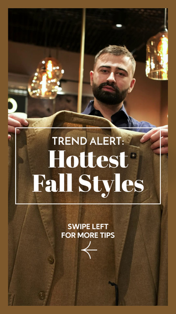 Plantilla de diseño de Trendsetting Fall Looks From Stylist Promotion TikTok Video 