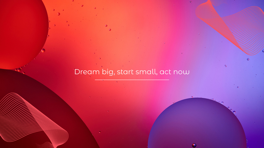 Inspirational Dream Big Quote Youtube – шаблон для дизайна