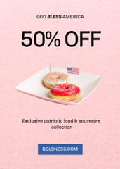 USA Independence Day Sale of Donuts