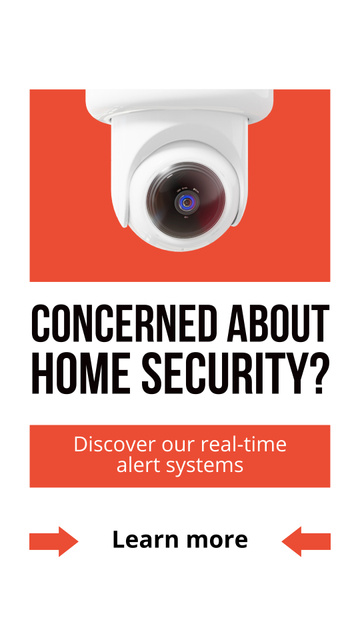 Designvorlage Home Security Propositions für Instagram Video Story