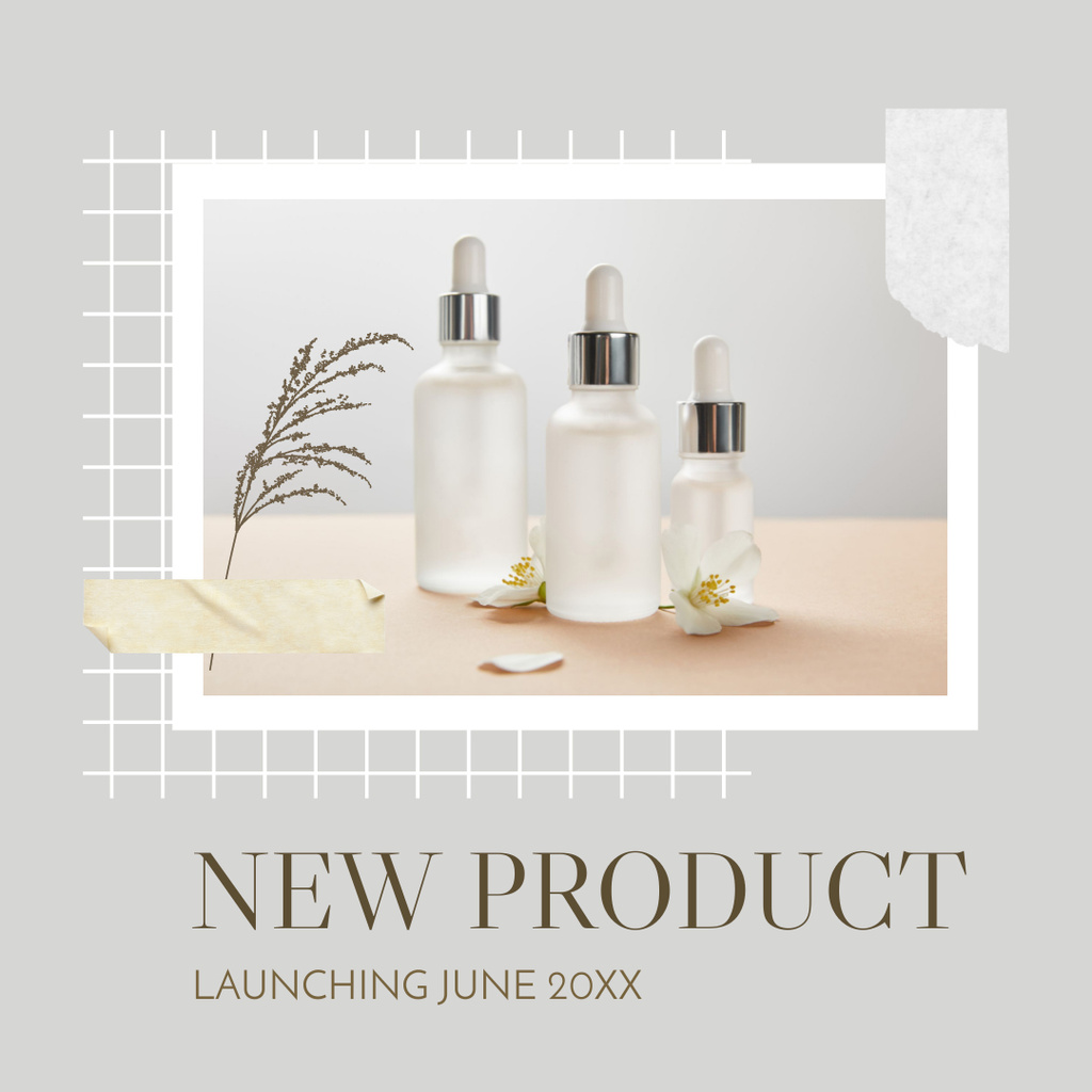 Ontwerpsjabloon van Instagram van Promotion of New Cosmetic Product