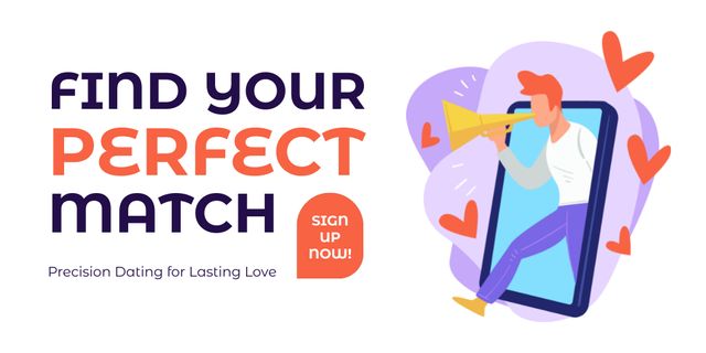 Finding Perfect Match in Application Twitterデザインテンプレート
