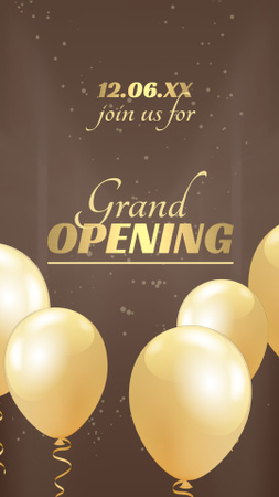 Stunning Grand Opening Event With Balloons TikTok Video Design Template