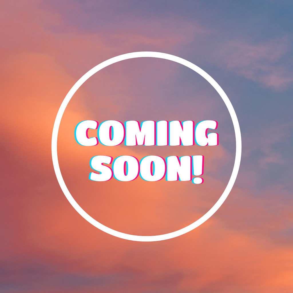 Event Announcement on Background of Sunset Sky Instagram Design Template