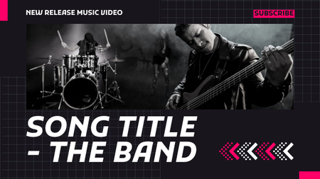 Ad of Popular Music Band Youtube Design Template