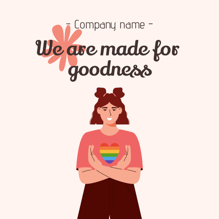 Modèle de visuel LGBT Community Invitation - Animated Post
