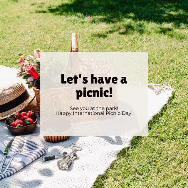 International Picnic Day Celebration Instagram – шаблон для дизайну