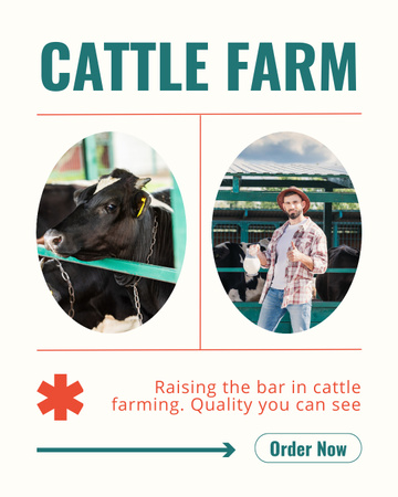 Order Animals from Cattle Market Instagram Post Vertical Design Template