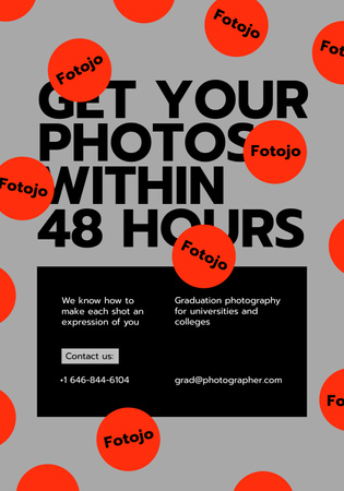 Photography Studio Services Ad Poster 28x40in Modelo de Design