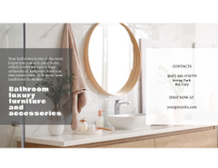 Bathroom Accessories and Furniture In White Sale Offer