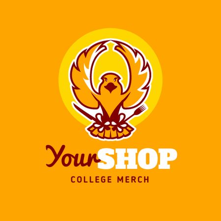 College Merch Offer Animated Logo Design Template