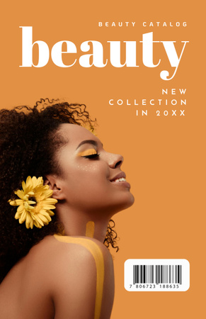 Beauty Woman with Fashion Make-up Flyer 5.5x8.5in tervezősablon