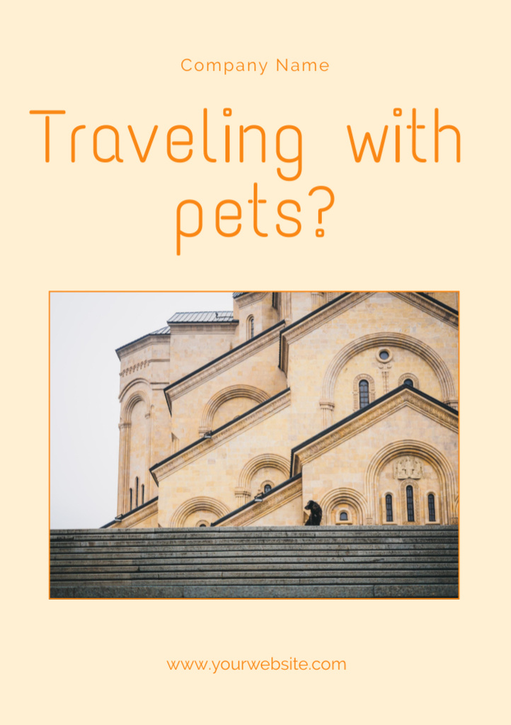 Travel Guide for Pets and Owners Flyer A5 Design Template