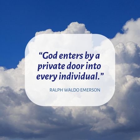 Religious Quote About God and Prayers Animated Post Design Template