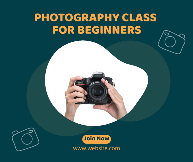 Photography Class for Beginner Facebook Design Template