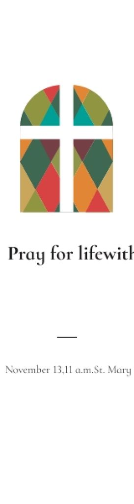 Pray for life with us this Sunday Skyscraper – шаблон для дизайну