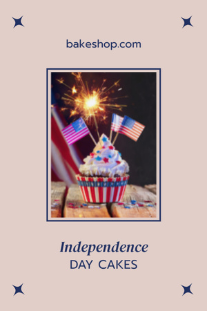 USA Independence Day Desserts Offer Flyer 4x6in Design Template