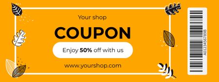 Announcing the Autumn Clearance Sale Couponデザインテンプレート