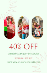 Christmas Discount in July with Happy Family