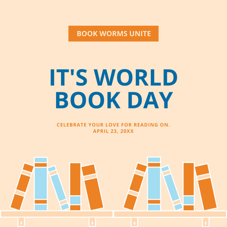 World Book Day Announcement Instagram Design Template