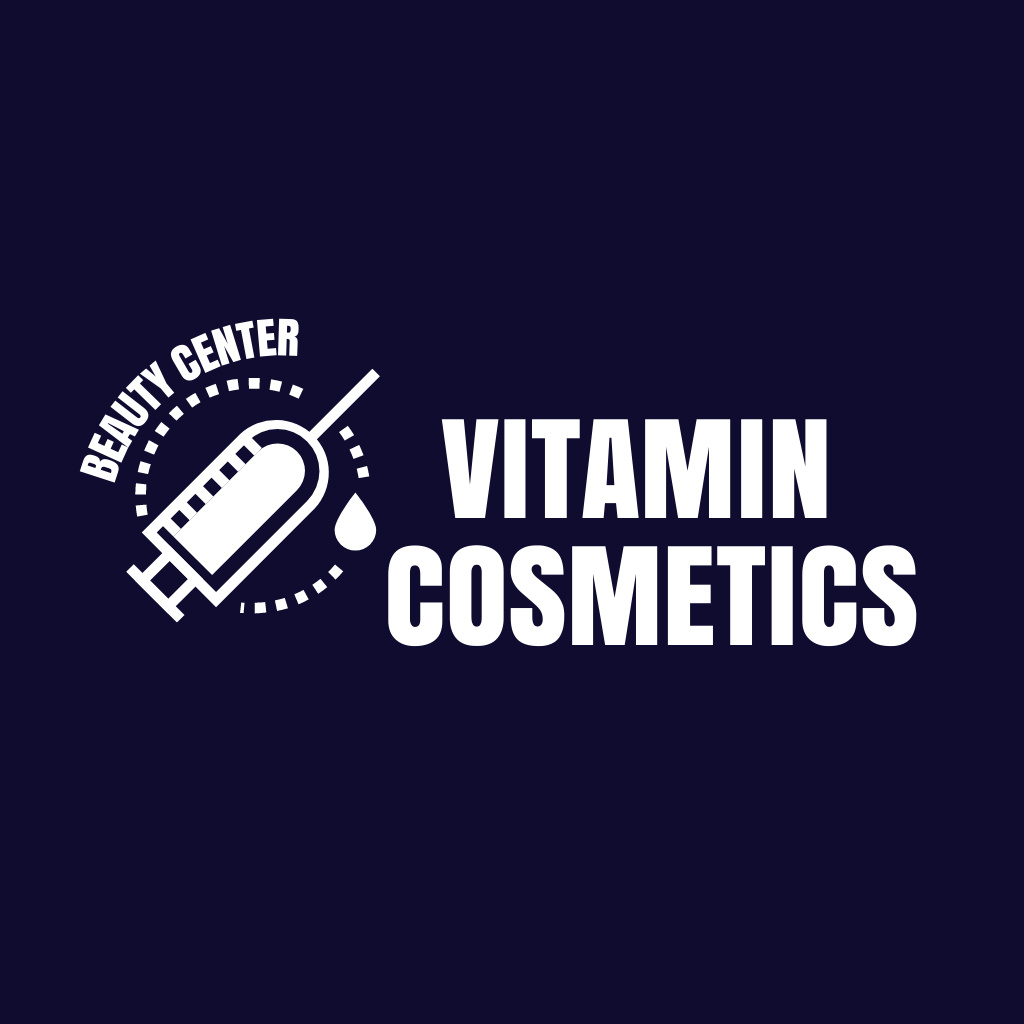 Vitamin cosmetics logo design Logo Tasarım Şablonu