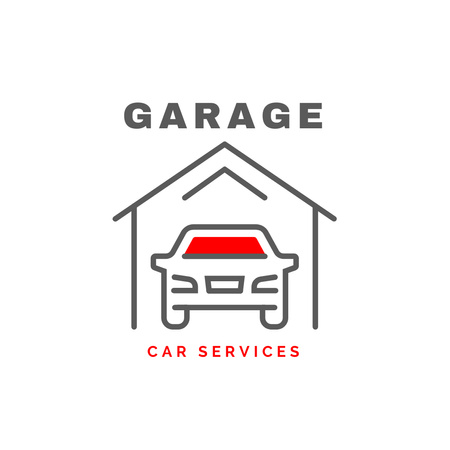garage car services logo Logo Design Template