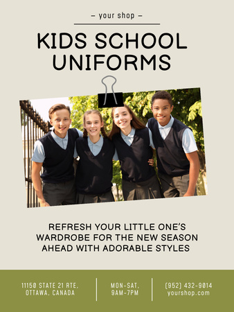Ontwerpsjabloon van Poster US van Ongelooflijke uitverkoop voor opnieuw opstarten van scholen