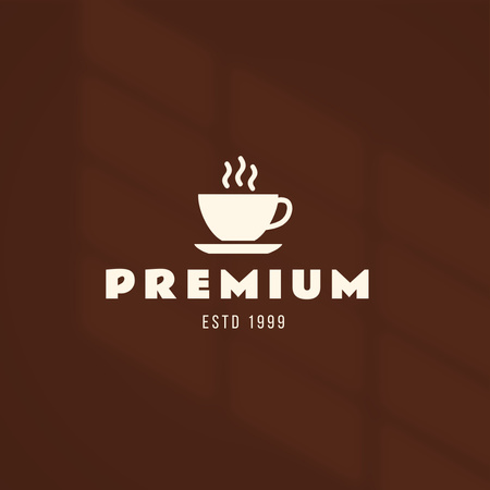 Designvorlage cafe ad mit kaffeetasse für Logo