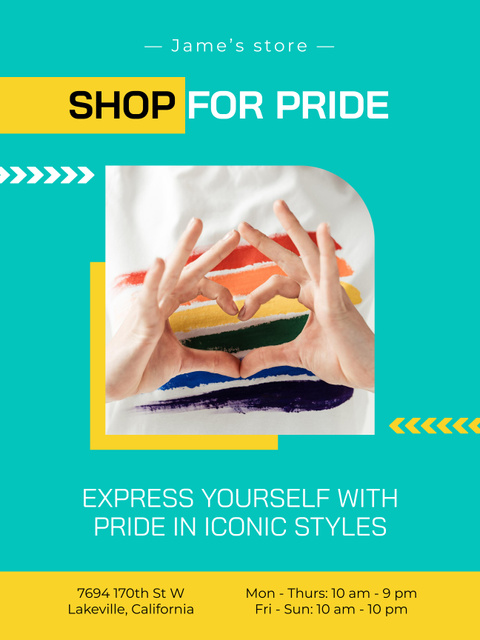 LGBT Shop Ad Poster US Design Template