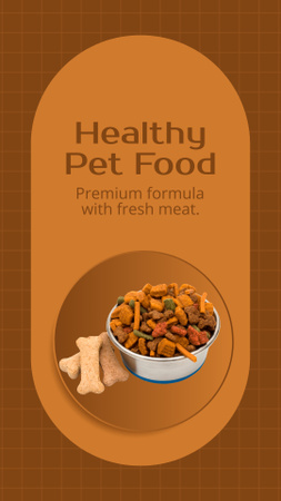 Healthy Pet Food Offer Instagram Story Tasarım Şablonu