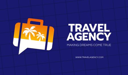 Ontwerpsjabloon van Business card van Travel Agency Services Offer