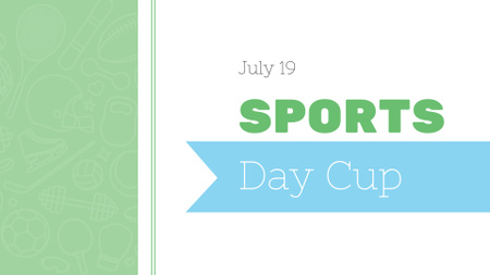 Template di design annuncio evento giornata dello sport FB event cover