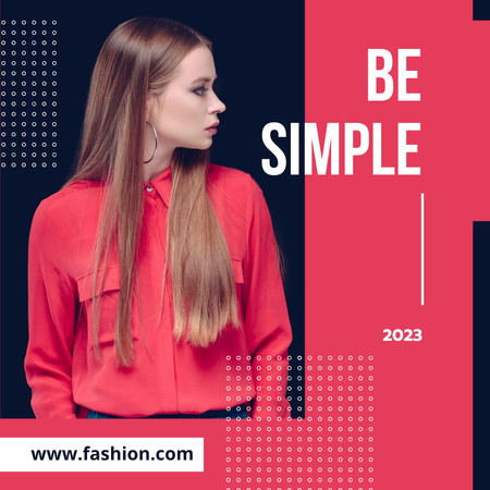 Female Fashion Clothes Ad Instagram Tasarım Şablonu