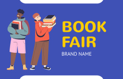 Colorful Book Fair With Bunch Of Books For Teens