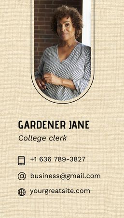Picture of Academic Cap Business Card US Vertical Design Template